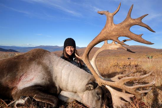 121.Lady with caribou
